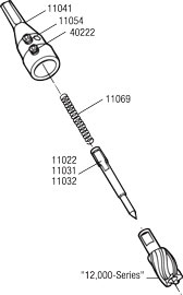 Exploded view for 11016 arbor